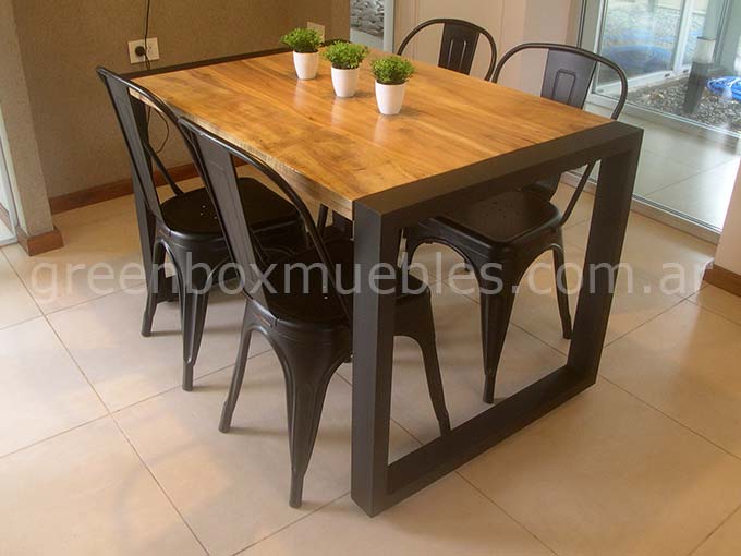 mesas living comedor estilo industrial