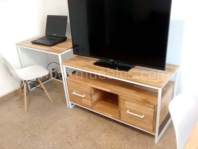 Mesas para tv estilo industrial