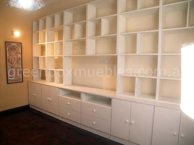 Modular tv con biblioteca