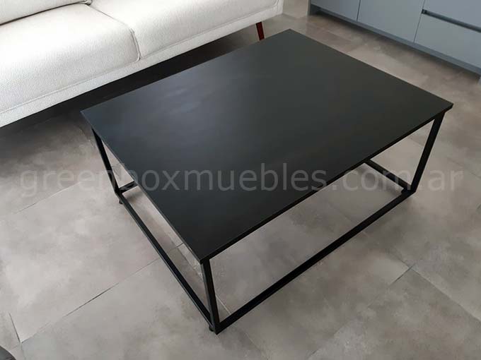 mesa ratona industrial negra