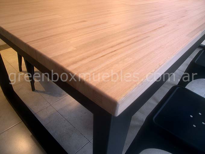 mesa quincho estilo industrial